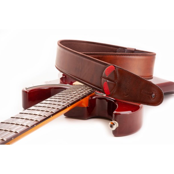 RightOn! Charm-60 Brown Guitar Strap